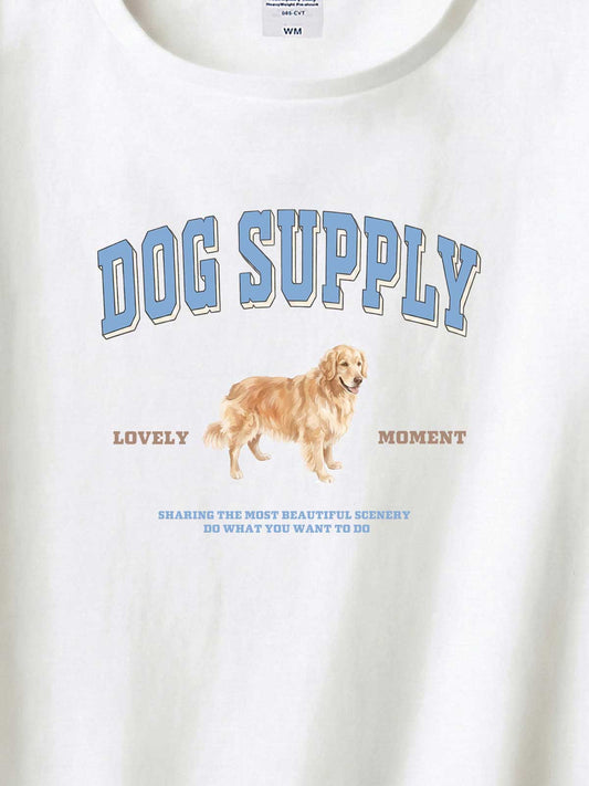 DOG SUPPLY ゴールデンレトリバー(毛色:ゴールド)|ヘビーウェイトTシャツ