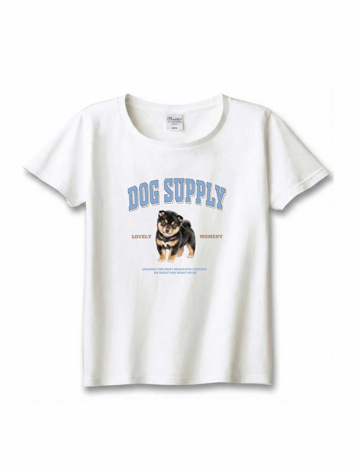 DOG SUPPLY　豆柴（毛色：黒柴）｜ヘビーウェイトTシャツ
