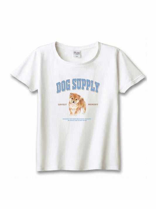 DOG SUPPLY　豆柴（毛色：赤柴）｜ヘビーウェイトTシャツ