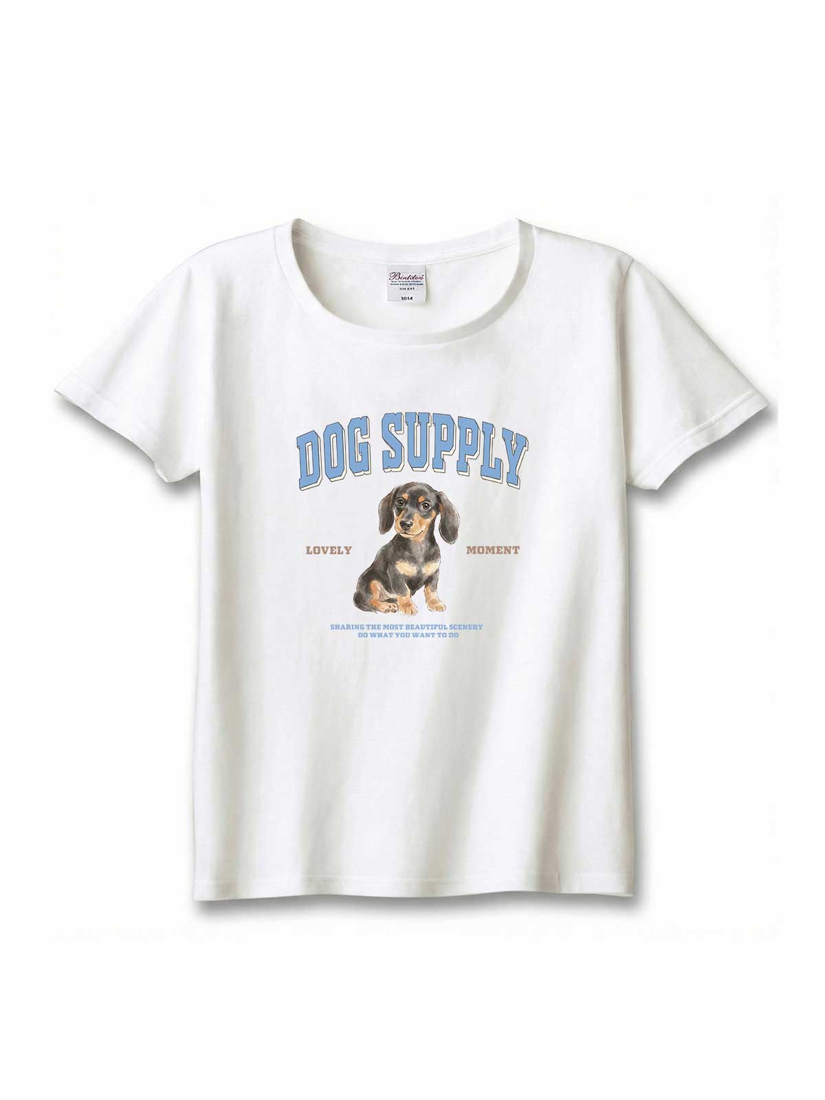 DOG SUPPLY　ミニチュアダックスフンド（毛色：ブラックタン）｜ヘビーウェイトTシャツ