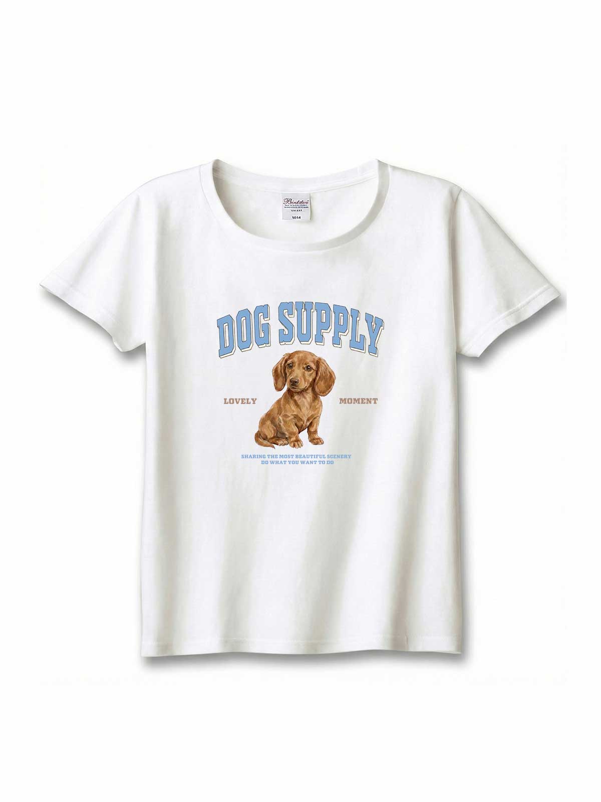 DOG SUPPLY　ミニチュアダックスフンド（毛色：レッド）｜ヘビーウェイトTシャツ