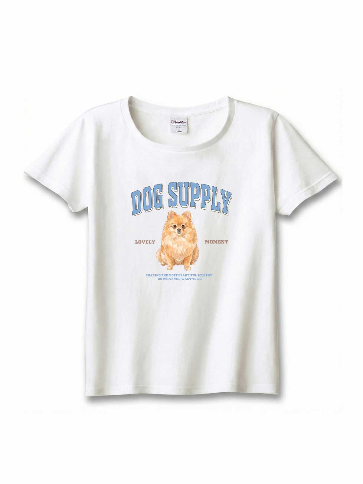 DOG SUPPLY　ポメラニアン（毛色：オレンジセーブル）｜ヘビーウェイトTシャツ