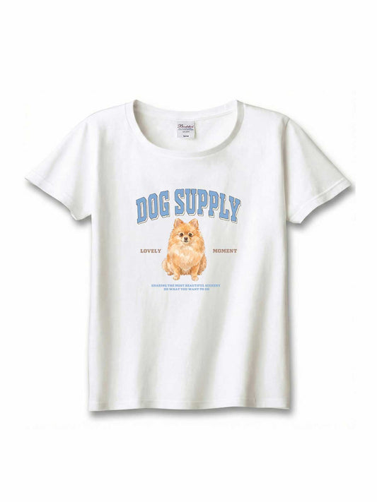 DOG SUPPLY　ポメラニアン（毛色：オレンジセーブル）｜ヘビーウェイトTシャツ