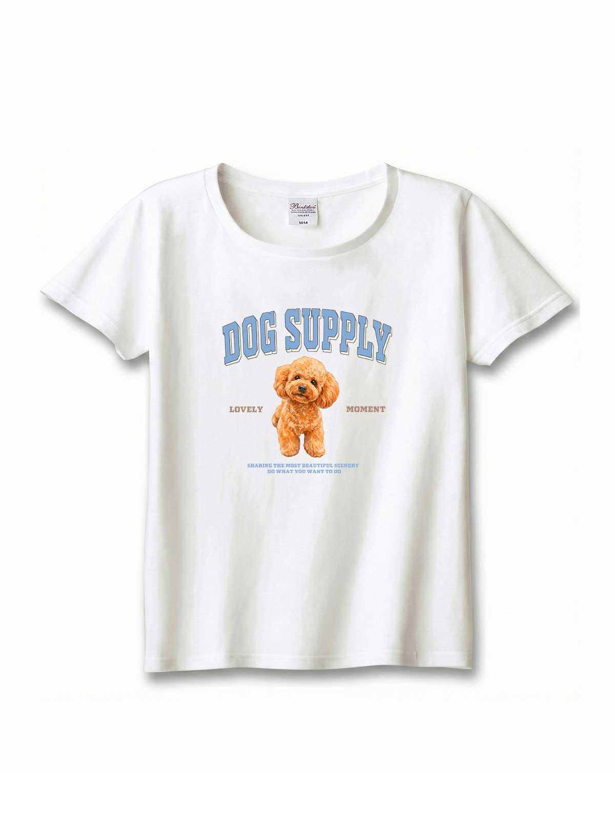 DOG SUPPLY　トイプードル（毛色：オレンジフォーン）｜ヘビーウェイトTシャツ