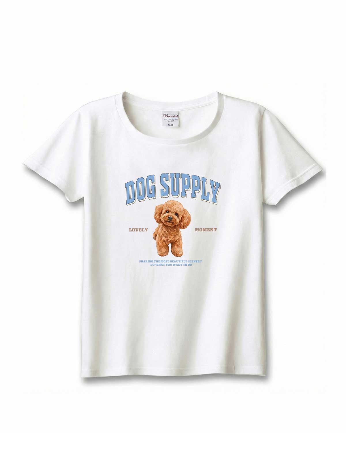DOG SUPPLY　トイプードル（毛色：レッドフォーン）｜ヘビーウェイトTシャツ