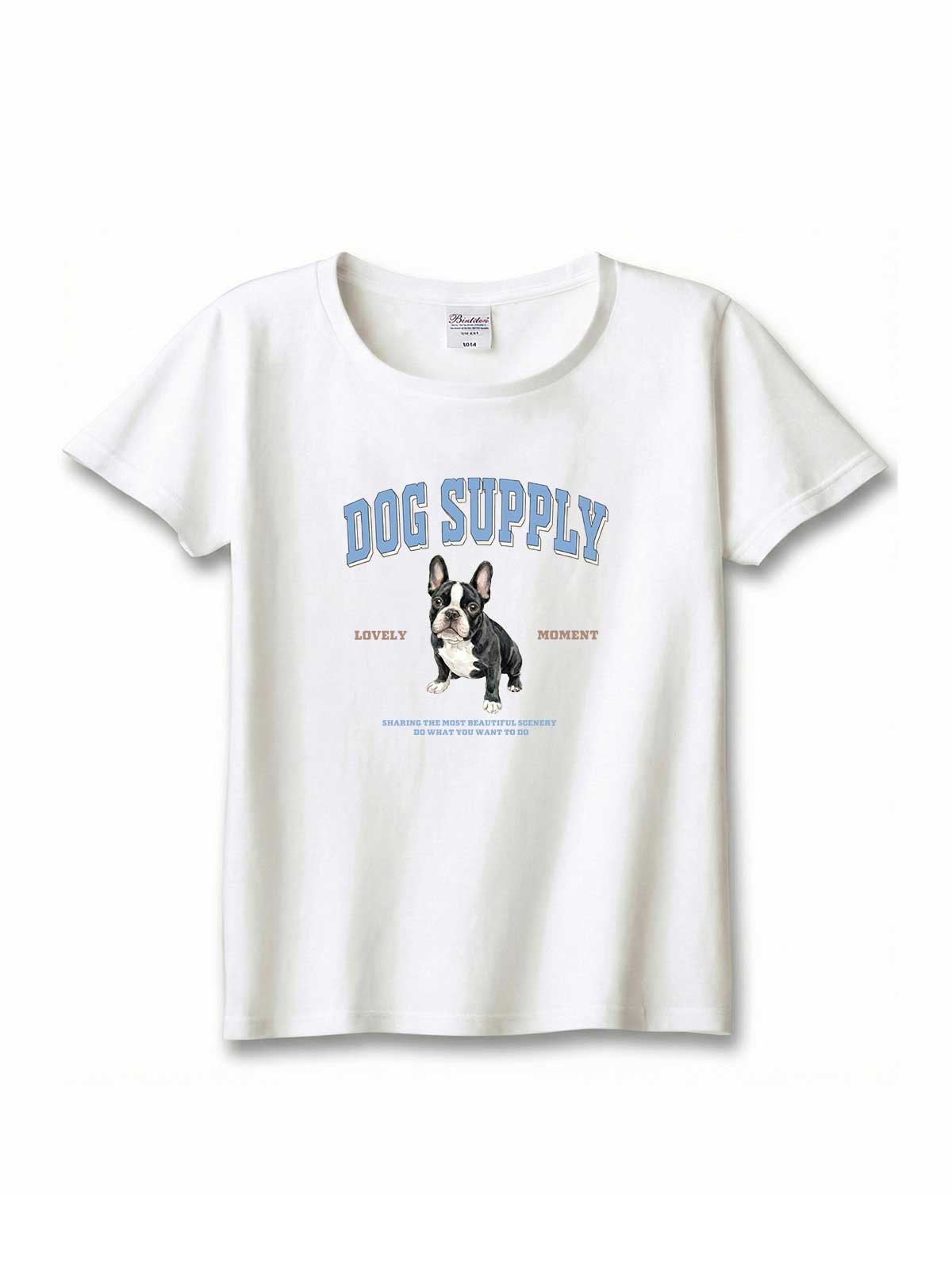 DOG SUPPLY　フレンチブルドッグ（毛色：ブリンドル）｜ヘビーウェイトTシャツ