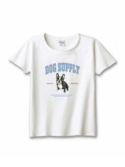 DOG SUPPLY　フレンチブルドッグ（毛色：ブリンドル）｜ヘビーウェイトTシャツ