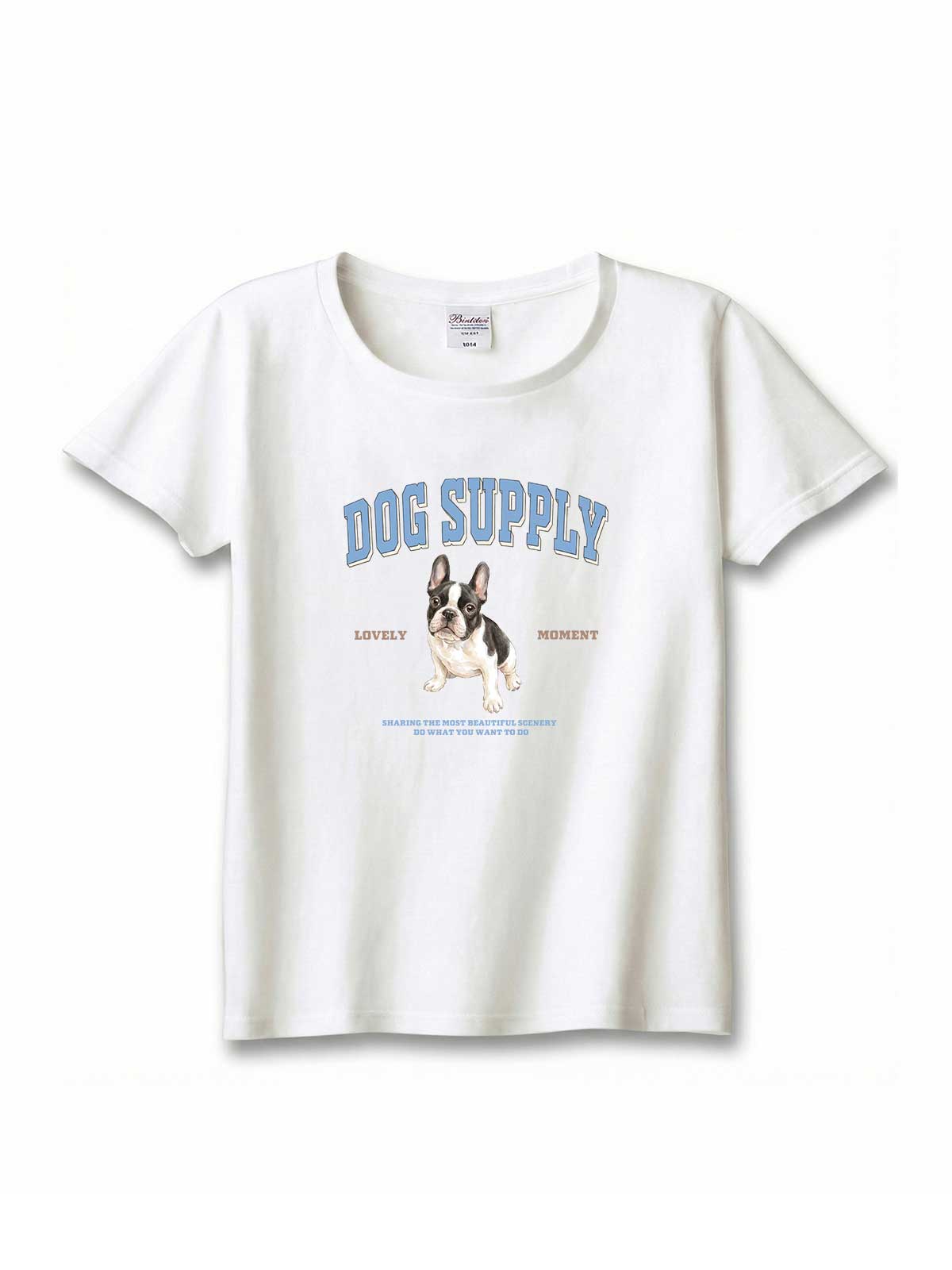 DOG SUPPLY　フレンチブルドッグ（毛色：クリーム）｜ヘビーウェイトTシャツ