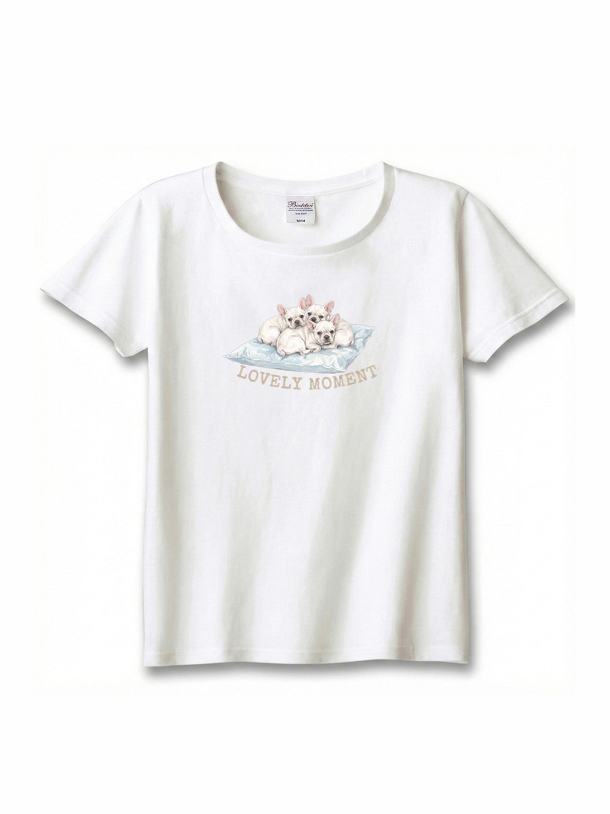LOVELY MOMENT（子犬3匹）　フレンチブルドッグ（毛色：クリーム）｜ヘビーウェイトTシャツ