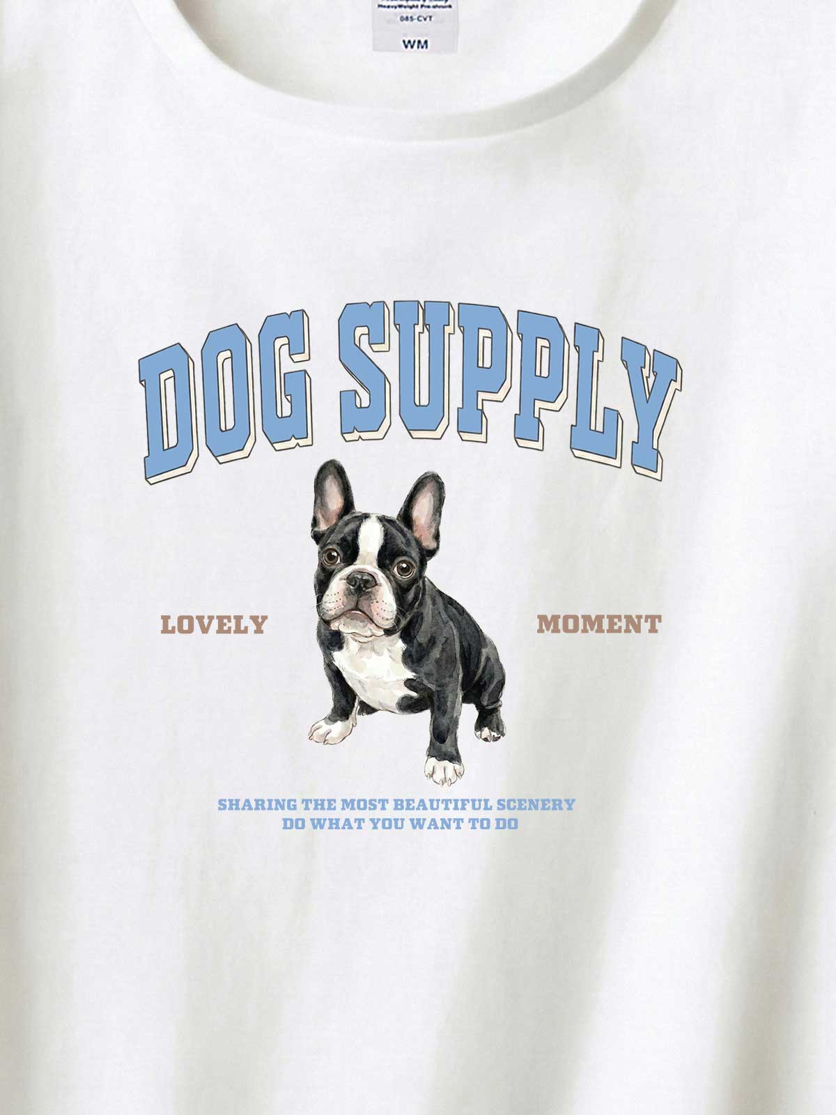 DOG SUPPLY　フレンチブルドッグ（毛色：ブリンドル）｜ヘビーウェイトTシャツ