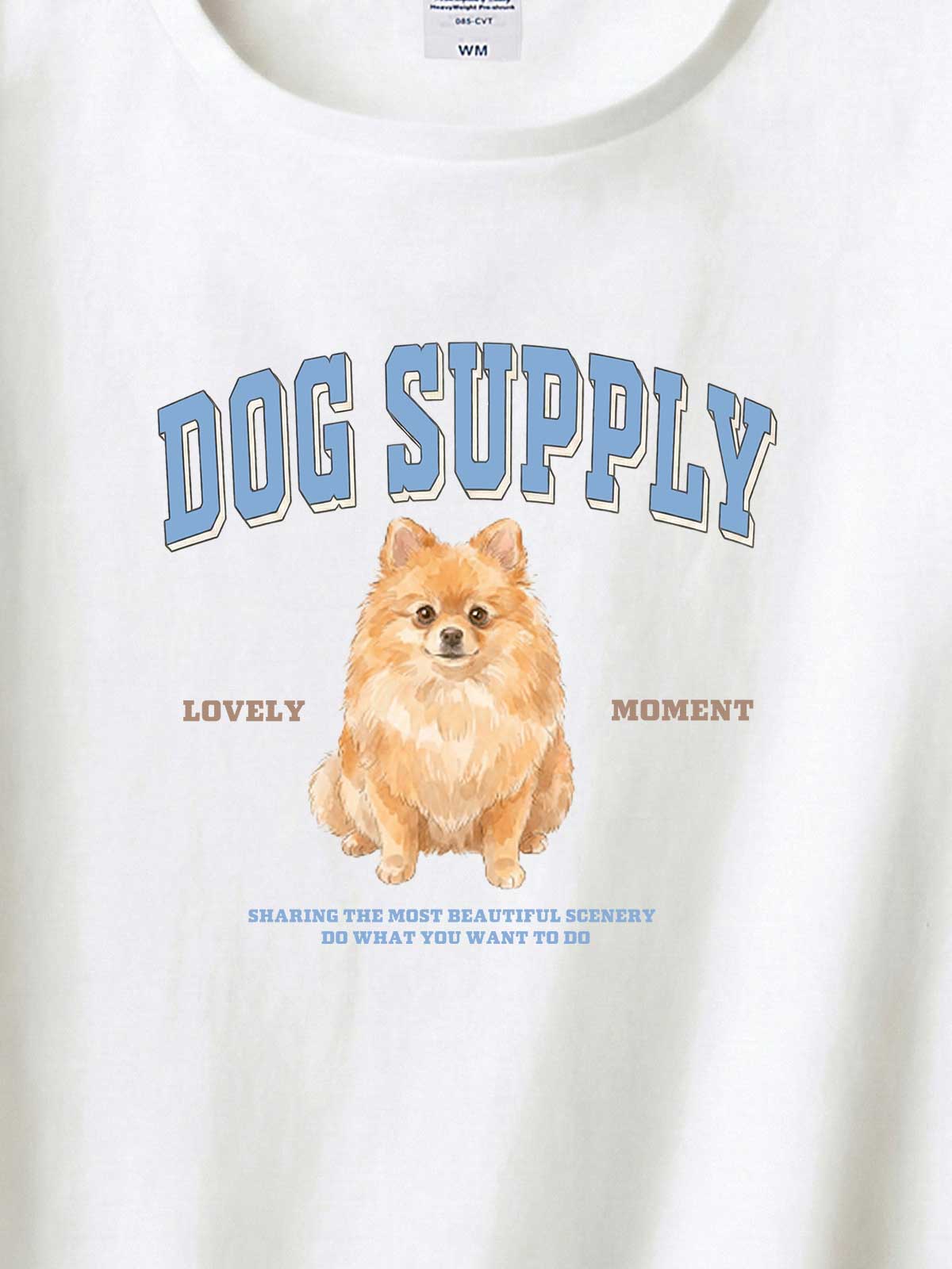 DOG SUPPLY　ポメラニアン（毛色：オレンジセーブル）｜ヘビーウェイトTシャツ