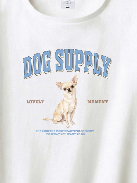 DOG SUPPLY　スムースコートチワワ（毛色：クリーム）｜ヘビーウェイトTシャツ